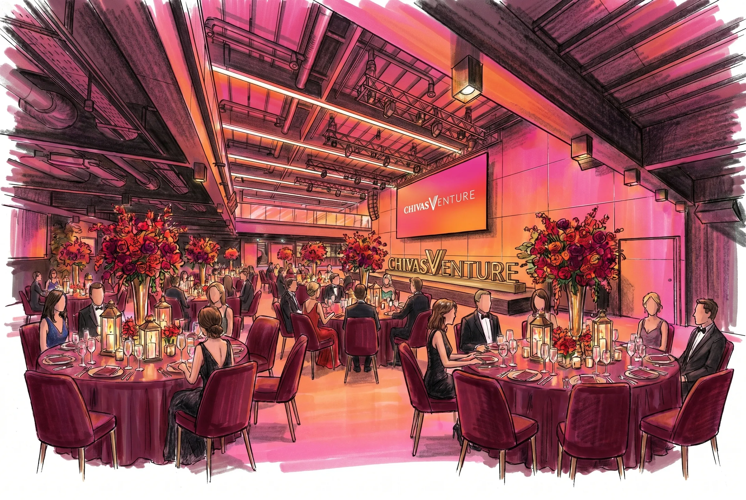 Gala dinner render